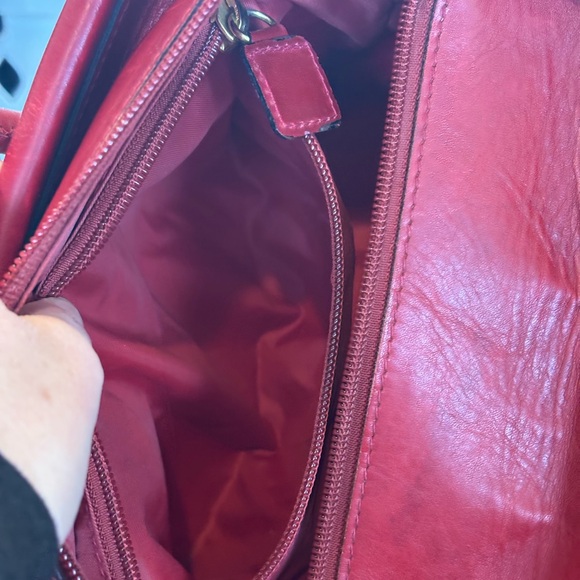 Celine Red Tote with Gold Details - Picture 14 of 16